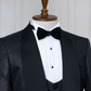 Ensemble smoking 3 pieces blanc et pantalon de mariage noir - Costume de mariage pour homme a Dakar SMOKINGS MOUBARAK SHOP
