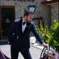 Ensemble smoking bleu et pantalon de mariage noir SMOKINGS MOUBARAK SHOP