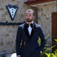 Ensemble smoking bleu et pantalon de mariage noir SMOKINGS MOUBARAK SHOP