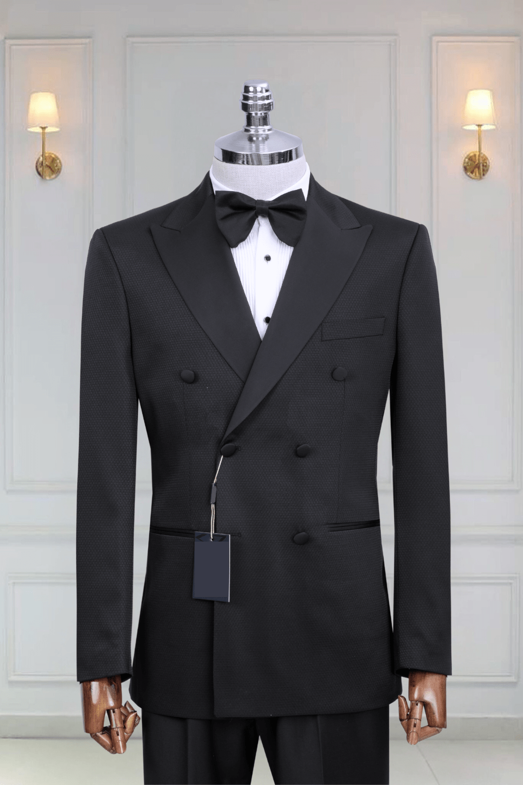 Black Double Breasted Tuxedo 7