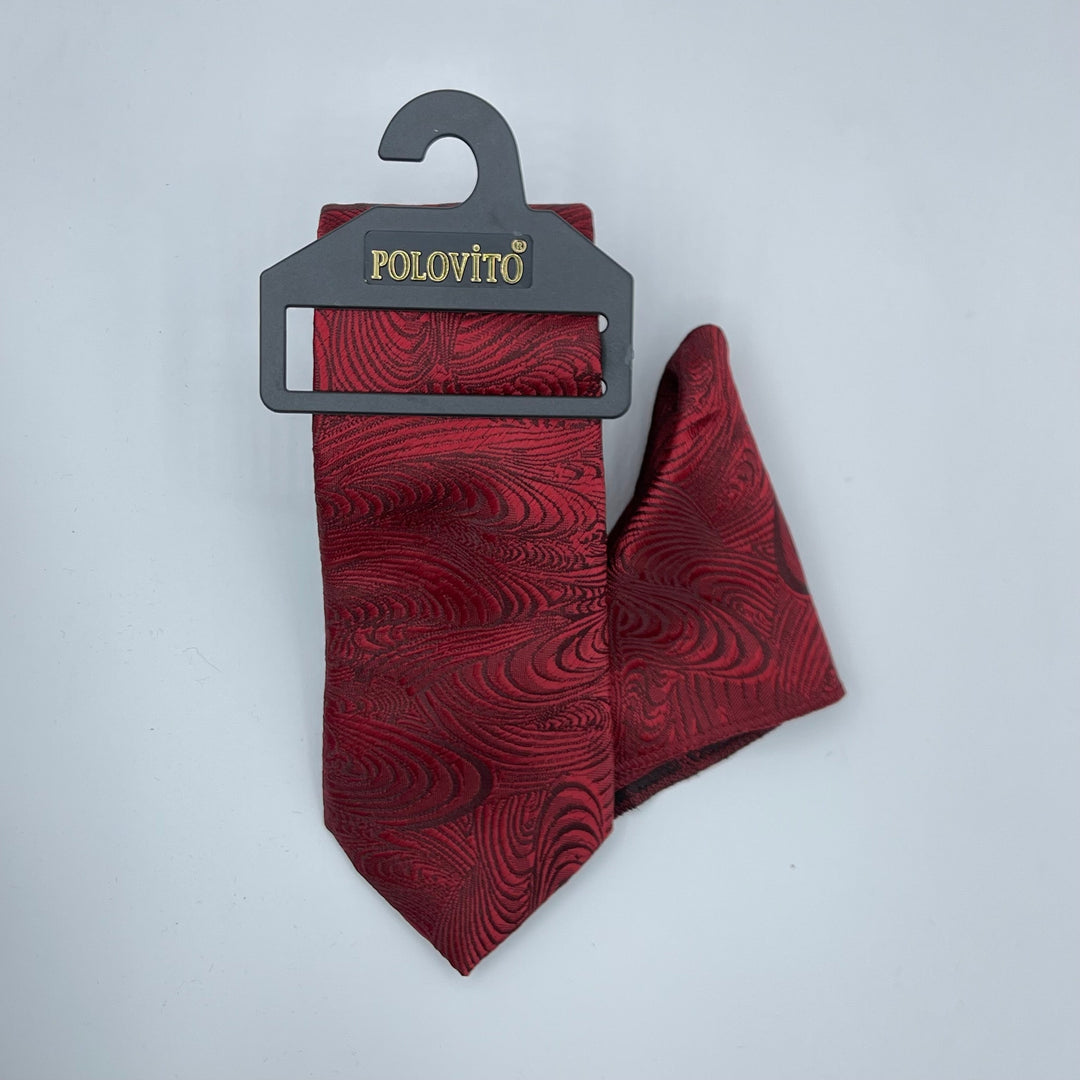 Cravate Pochette CVP019 - Rouge