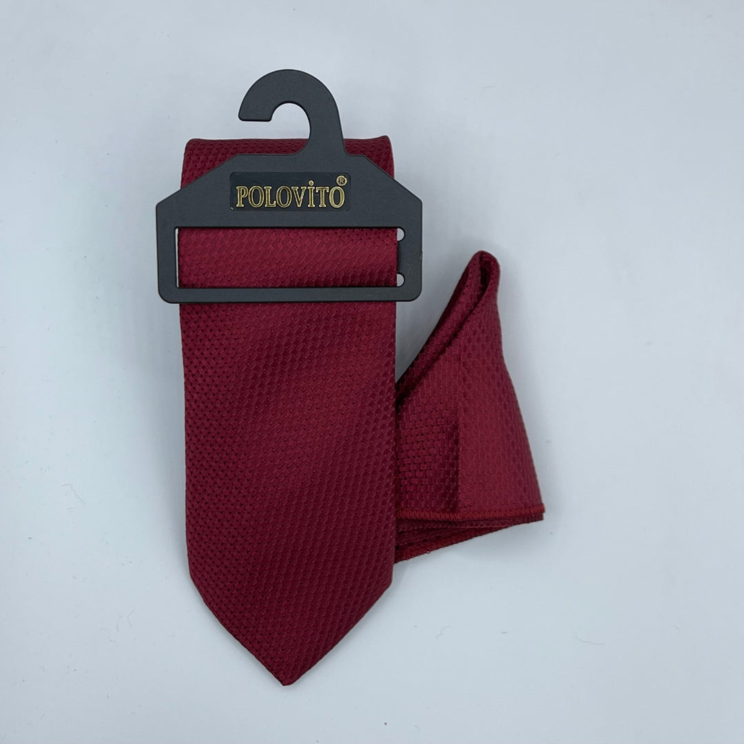 Cravate Pochette CVP017 - Rouge