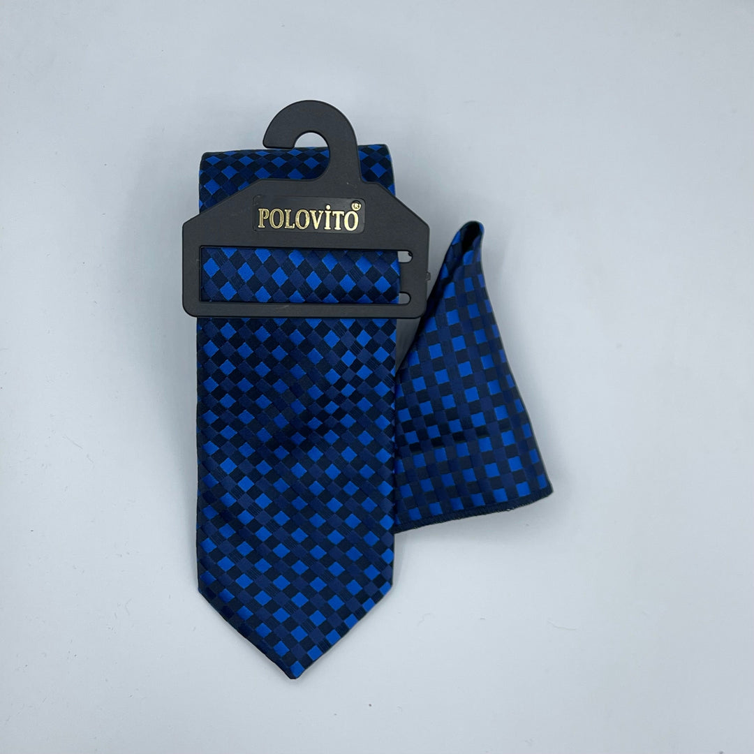 Cravate Pochette CVP016 - Bleu
