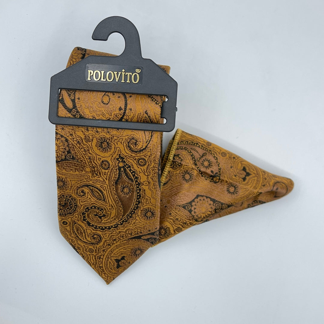 Cravate Pochette CVP011 -  Jaune