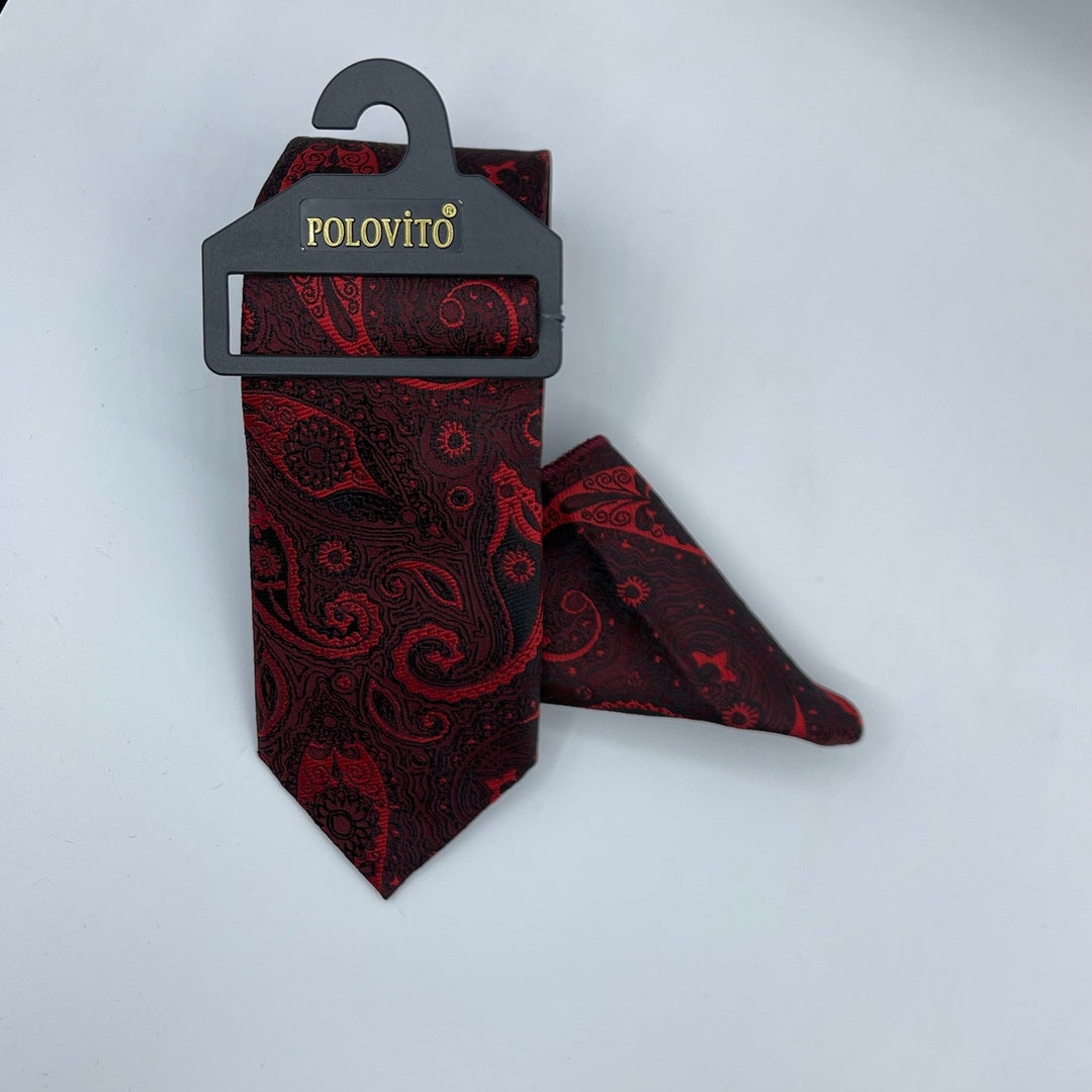 Cravate Pochette CVP009 - Rouge