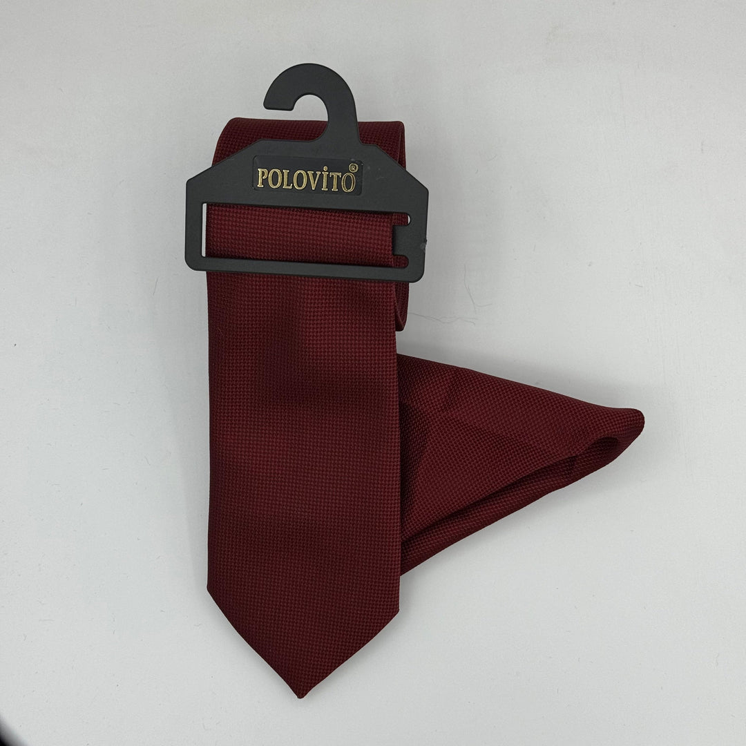 Cravate Pochette CVP101 - Rouge
