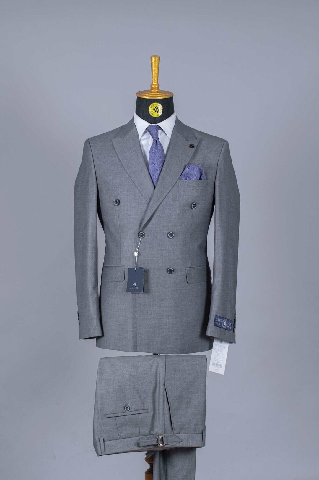 Costume croisé gris - Achetez style, qualité et valeur ARMANER COSTUMES CROISÉS