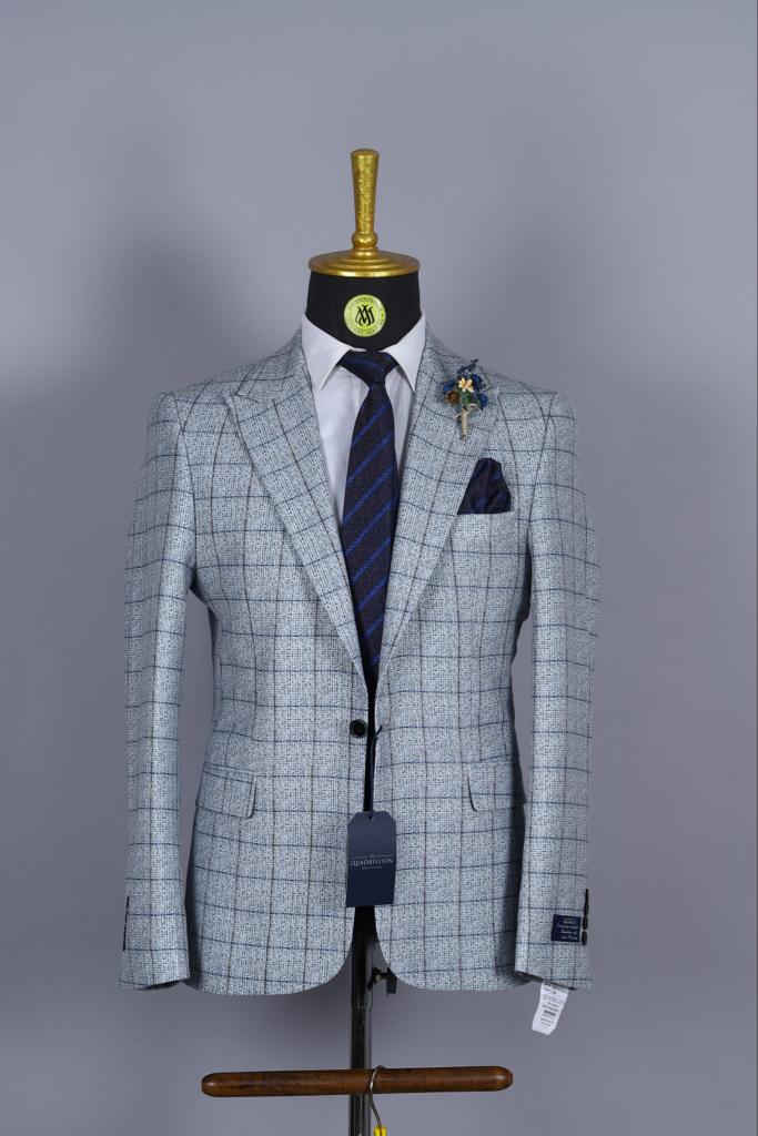 Blazer Blanc Motif pour homme | Vêtements pour hommes BLAZERS MOUBARAK SHOP