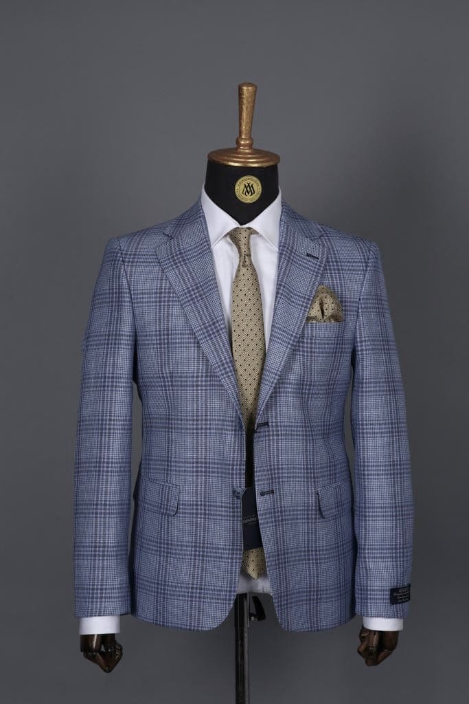 Blazer Bleu Motif 14
