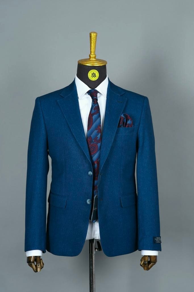 Blazer Bleu Motif pour homme | Vêtements pour hommes BLAZERS MOUBARAK SHOP