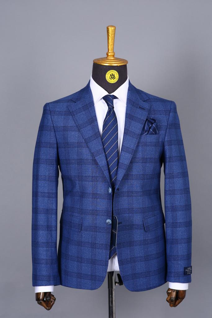Blazer Bleu Motif 6