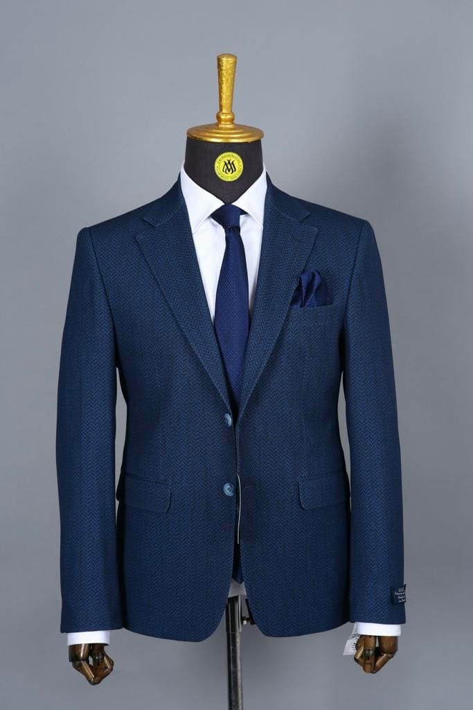 Blazer Bleu Motif 8