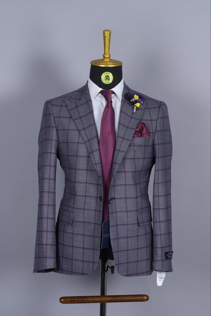 Gray Patterned Blazer
