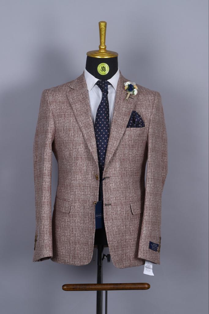 Blazer Marron Motif pour homme | Vêtements pour hommes BLAZERS MOUBARAK SHOP