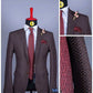 Blazer Marron motif pour homme | Vêtements pour hommes BLAZERS MOUBARAK SHOP