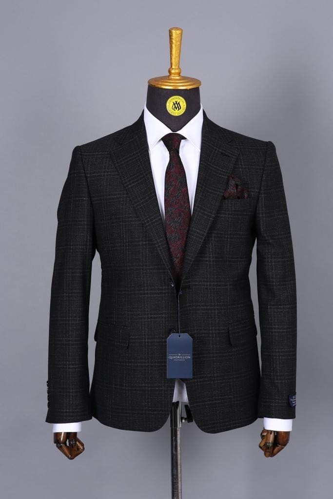 Blazer Noir Motif 9