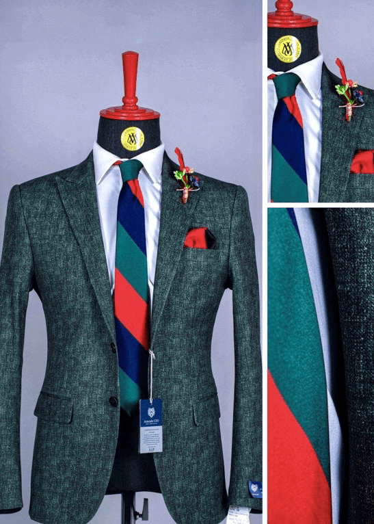 Élégant blazer vert dégradé pour hommes BLAZERS MOUBARAK SHOP