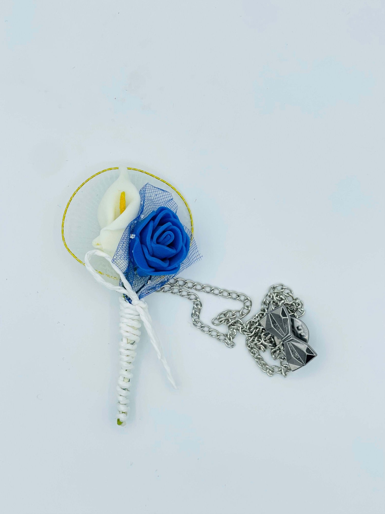 Broche à fleur et chaine - Pins pour costume homme BROCHE MOUBARAK SHOP