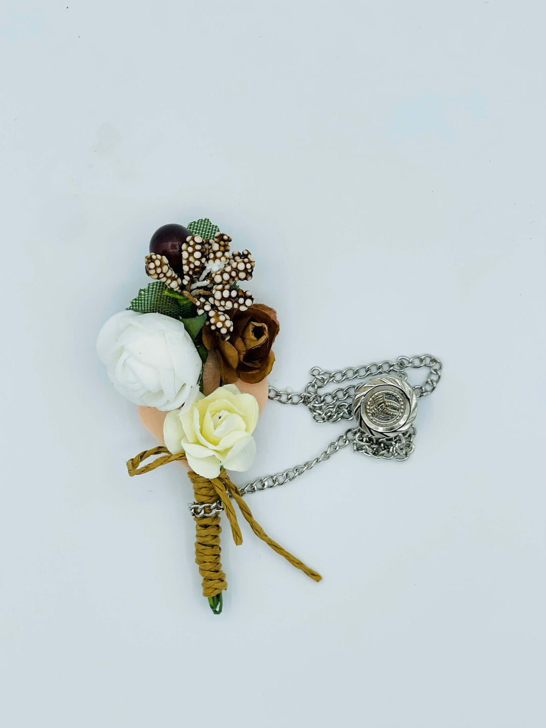 Broche à fleur et chaine - Pins pour costume homme BROCHE MOUBARAK SHOP