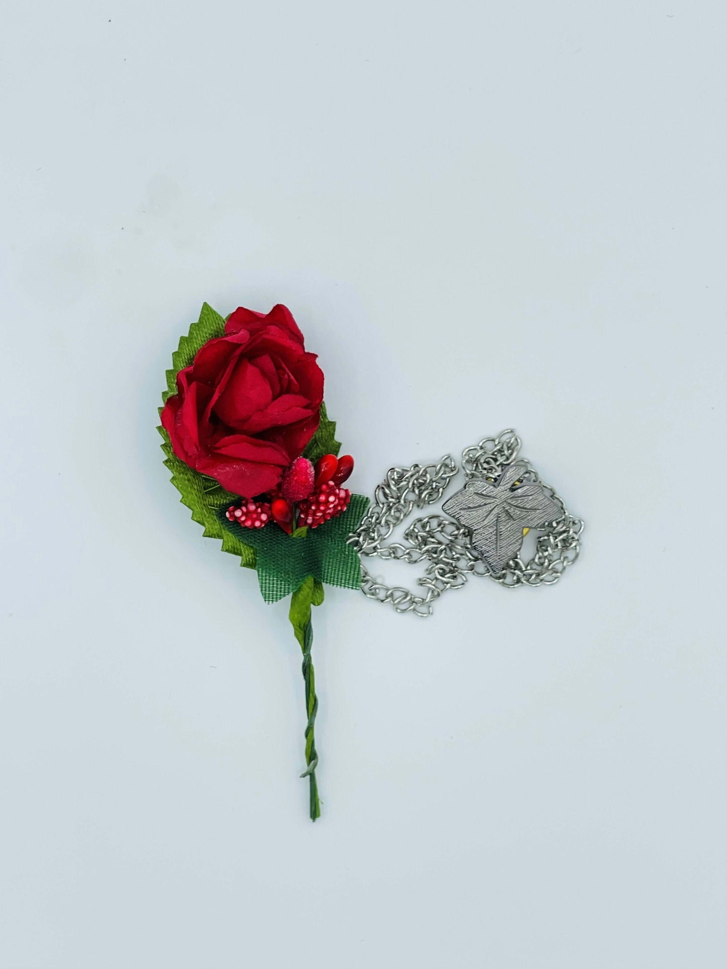 Broche à fleur et chaine - Pins pour costume homme BROCHE MOUBARAK SHOP