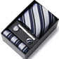 Coffret Cravate de luxe pour hommes : Cravate, pince, pochette et boutons manchettes COFFRET CRAVATE MOUBARAK SHOP
