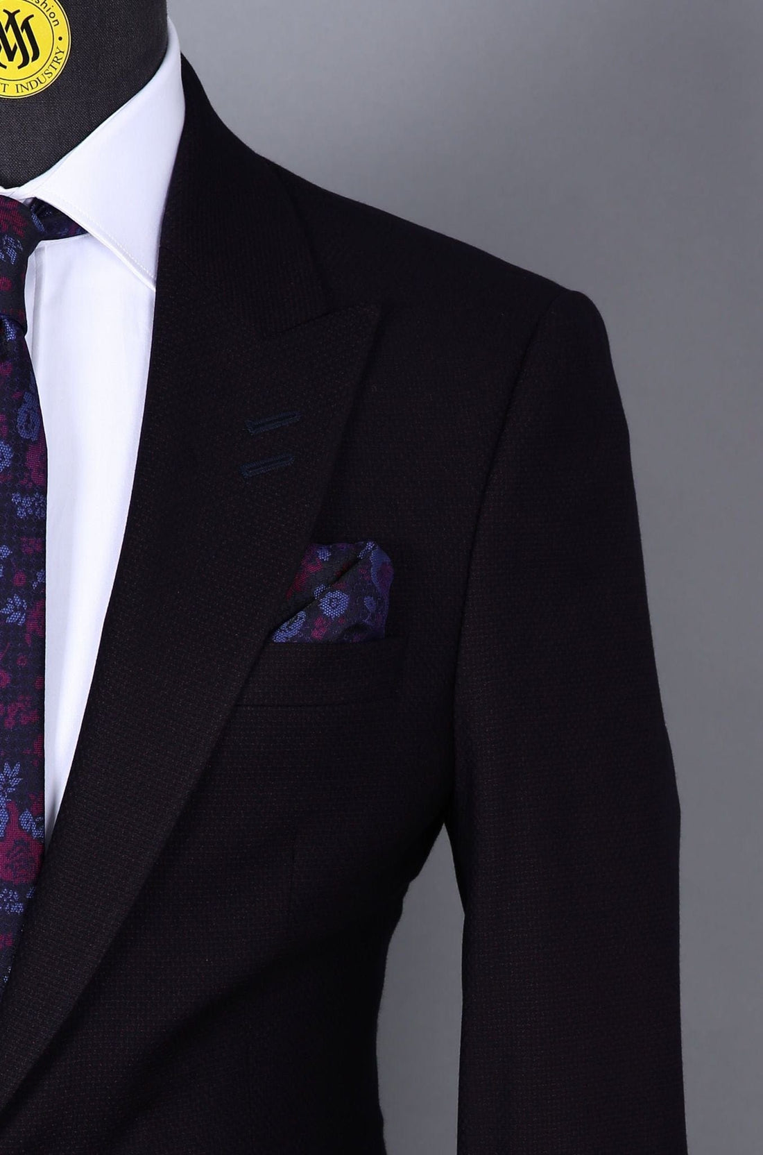 Costume 2 pièces aubergine 1 bouton pour homme COSTUMES 2 PIECES V.I.P MOUBARAK SHOP