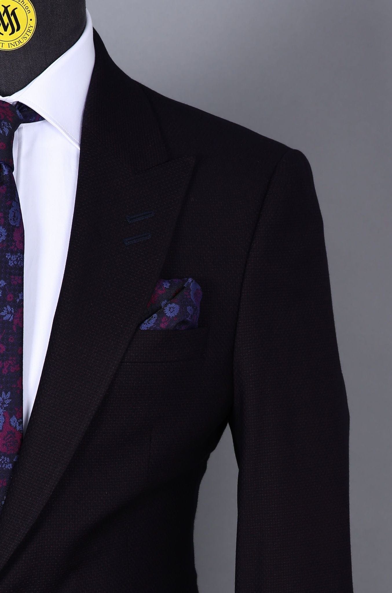 Costume 2 pièces aubergine 1 bouton pour homme COSTUMES 2 PIECES V.I.P MOUBARAK SHOP