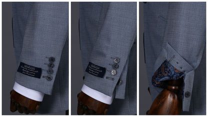 Costume 2 Pièces bleu clair 1 bouton pour homme COSTUMES 2 PIECES V.I.P MOUBARAK SHOP