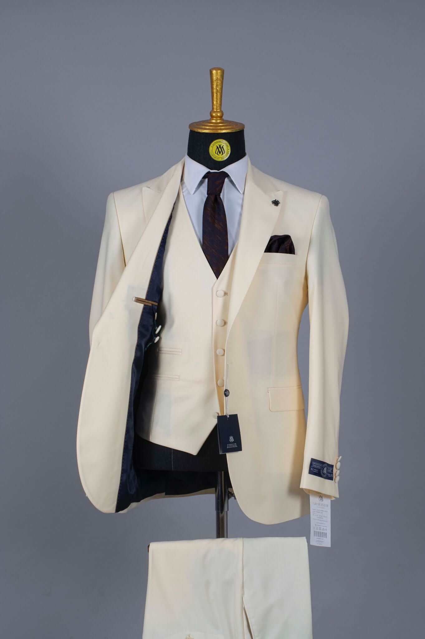 Costume 3 Pieces Beige Uni