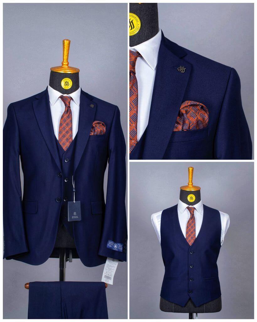 Costume 3 Pieces Bleu Bic