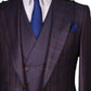 Costume 3 Pièces Homme - Deux Tons Marron Bleu en Tissu 100% Laine de Turquie pour homme à Dakar au Senegal COSTUMES 3 PIÈCES 2 TONS MOUBARAK SHOP