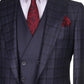 Costume 3 Pièces Homme - Deux Tons Noir Gris en Tissu 100% Laine de Turquie pour homme à Dakar au Senegal COSTUMES 3 PIÈCES 2 TONS MOUBARAK SHOP