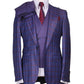 Costume 3 Pièces Homme - Deux Tons Violet Rouge en Tissu 100% Laine de Turquie pour homme à Dakar au Senegal COSTUMES 3 PIÈCES 2 TONS MOUBARAK SHOP