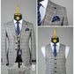 Costume 3 Pieces Gris Motif Carreaux pour homme à Dakar au Senegal COSTUMES 3 PIÈCES MOUBARAK SHOP