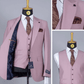 Ensemble de costume 3 pièces rose de haute qualité COSTUMES 3 PIÈCES MOUBARAK SHOP