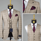 Costume à carreaux marron élégant pour homme COSTUMES 3 PIÈCES MOUBARAK SHOP