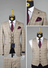 Costume à carreaux marron élégant pour homme COSTUMES 3 PIÈCES MOUBARAK SHOP