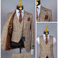 Costume 3 Pieces Marron Motif pour homme à Dakar au Senegal COSTUMES 3 PIÈCES MOUBARAK SHOP