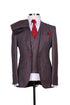 Costume 3 Pieces Marron Motif pour homme à Dakar au Senegal COSTUMES 3 PIÈCES MOUBARAK SHOP