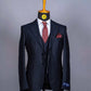 Ensemble de costume 3 pièces pour homme noir à motif COSTUMES 3 PIÈCES MOUBARAK SHOP