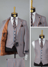 Costume 3 pièces élégant pour homme - orange et bleu COSTUMES 3 PIÈCES MOUBARAK SHOP