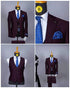 Ensemble Costume Rouge Bordeaux 3 Pièces COSTUMES 3 PIÈCES MOUBARAK SHOP