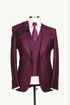 Costume 3 Pieces Rouge Bordeaux Un Bouton pour homme à Dakar au Senegal COSTUMES 3 PIÈCES MOUBARAK SHOP