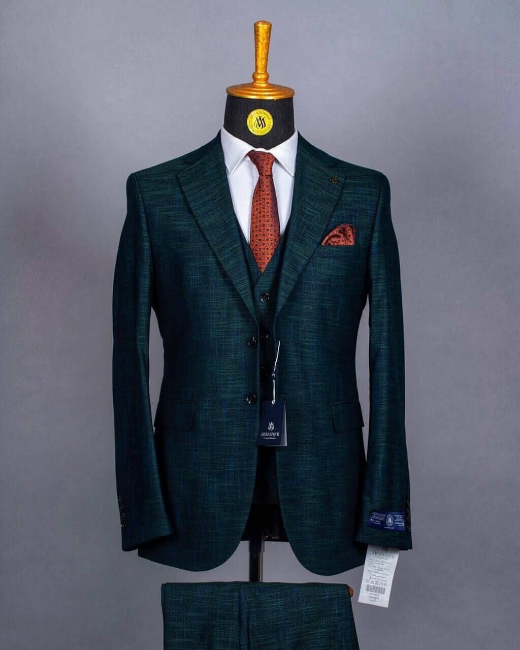 Costume vert dégradé pour hommes à Dakar COSTUMES 3 PIÈCES MOUBARAK SHOP