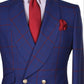 Costume Croisé Bleu Motif 2 Boutons pour homme à Dakar au Senegal COSTUMES CROISÉS MOUBARAK SHOP