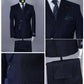 Costume Croisé Bleu Nuit Rayé pour homme à Dakar au Senegal COSTUMES CROISÉS MOUBARAK SHOP