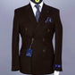 Costume Croisé Marron Rayé pour homme à Dakar au Senegal COSTUMES CROISÉS MOUBARAK SHOP