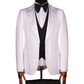 Ensemble smoking 3 pièces blanc et pantalon de mariage noir SMOKINGS MOUBARAK SHOP