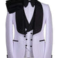 Ensemble smoking blanc et pantalon de mariage noir SMOKINGS MOUBARAK SHOP