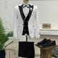 Ensemble smoking blanc noir et pantalon de mariage SMOKINGS MOUBARAK SHOP